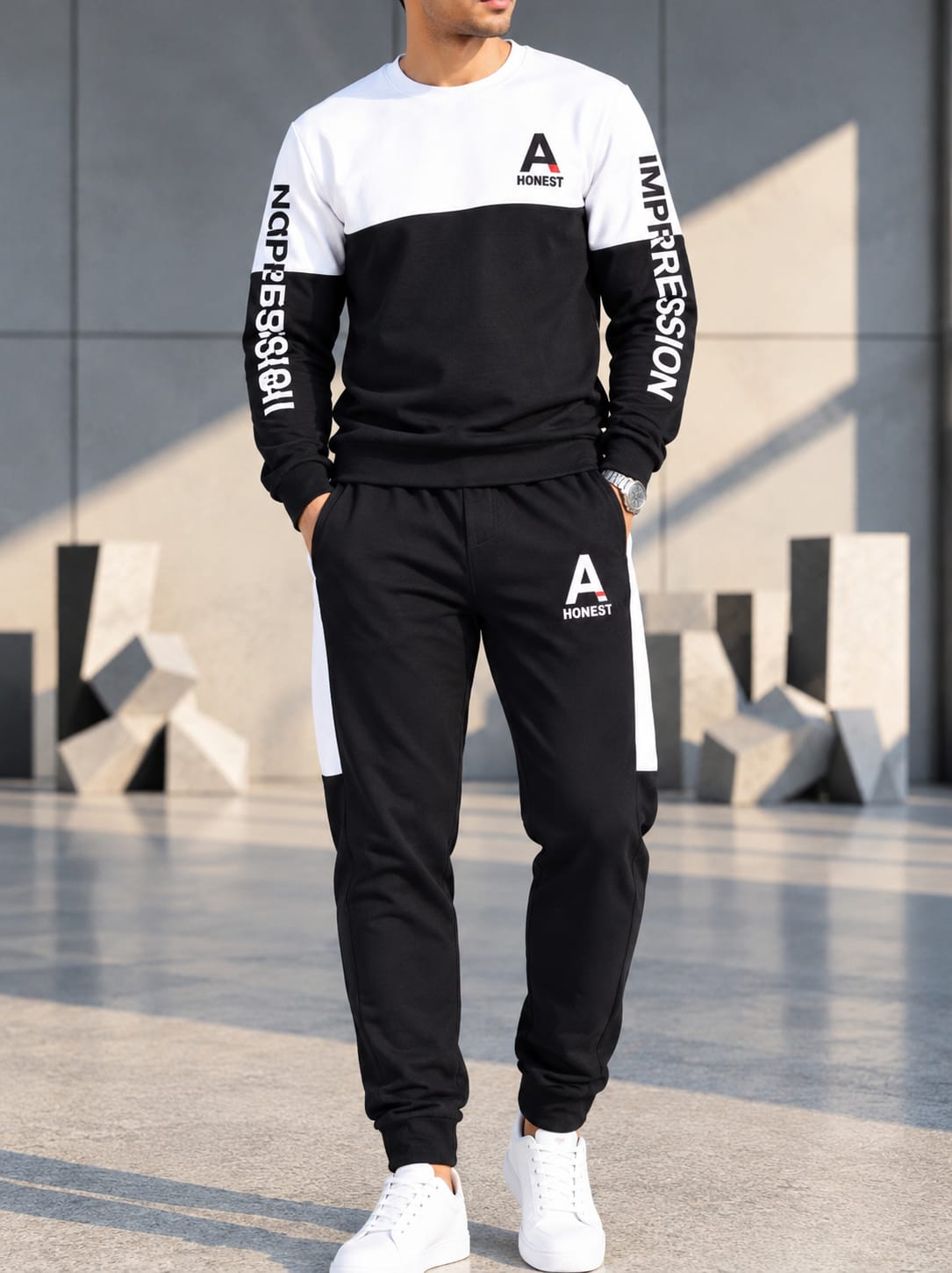 Men's Premium Sweatshirt & Sweatpants Set SS1-AB