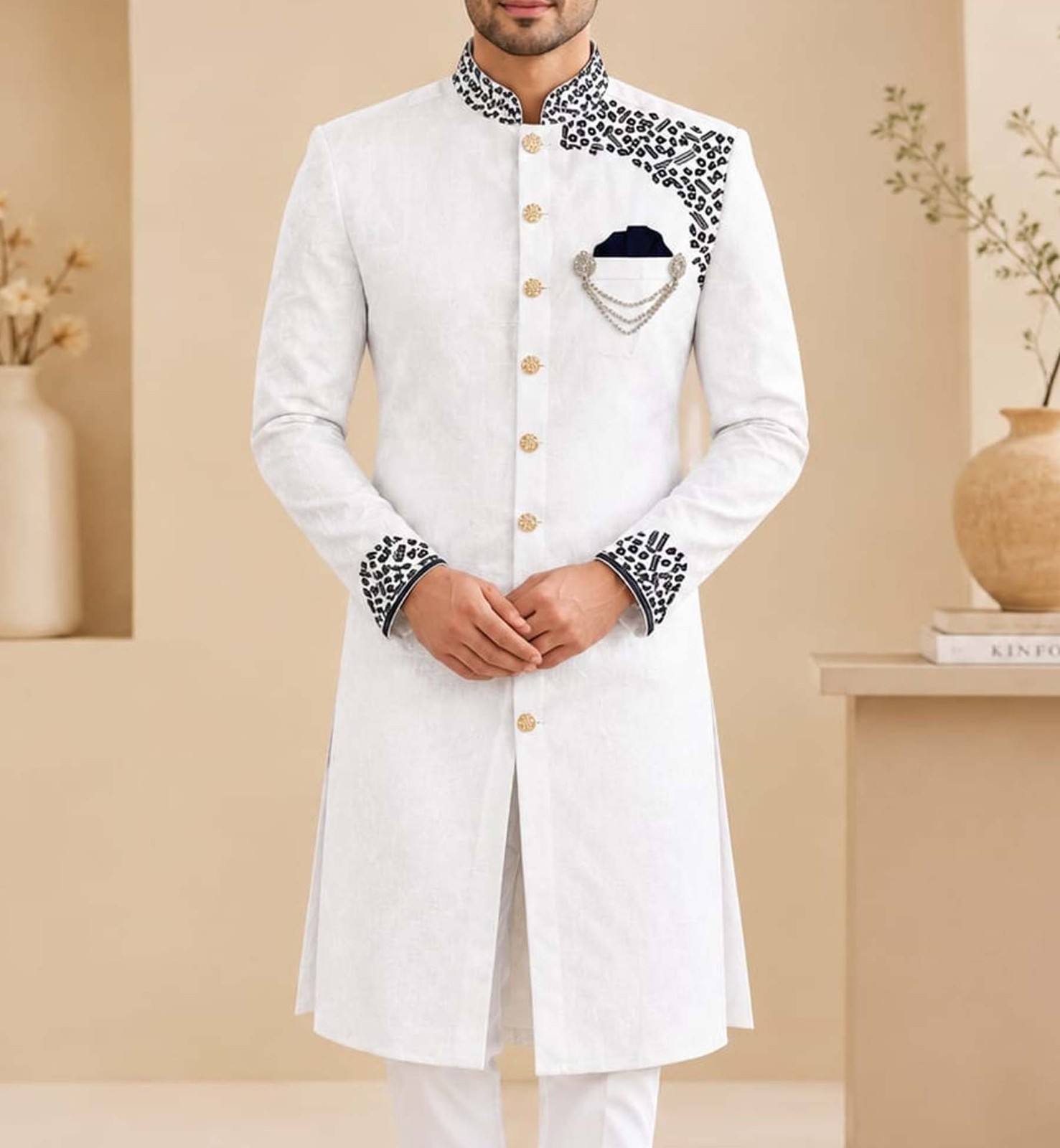 Sherwani Style Panjabi P-13W