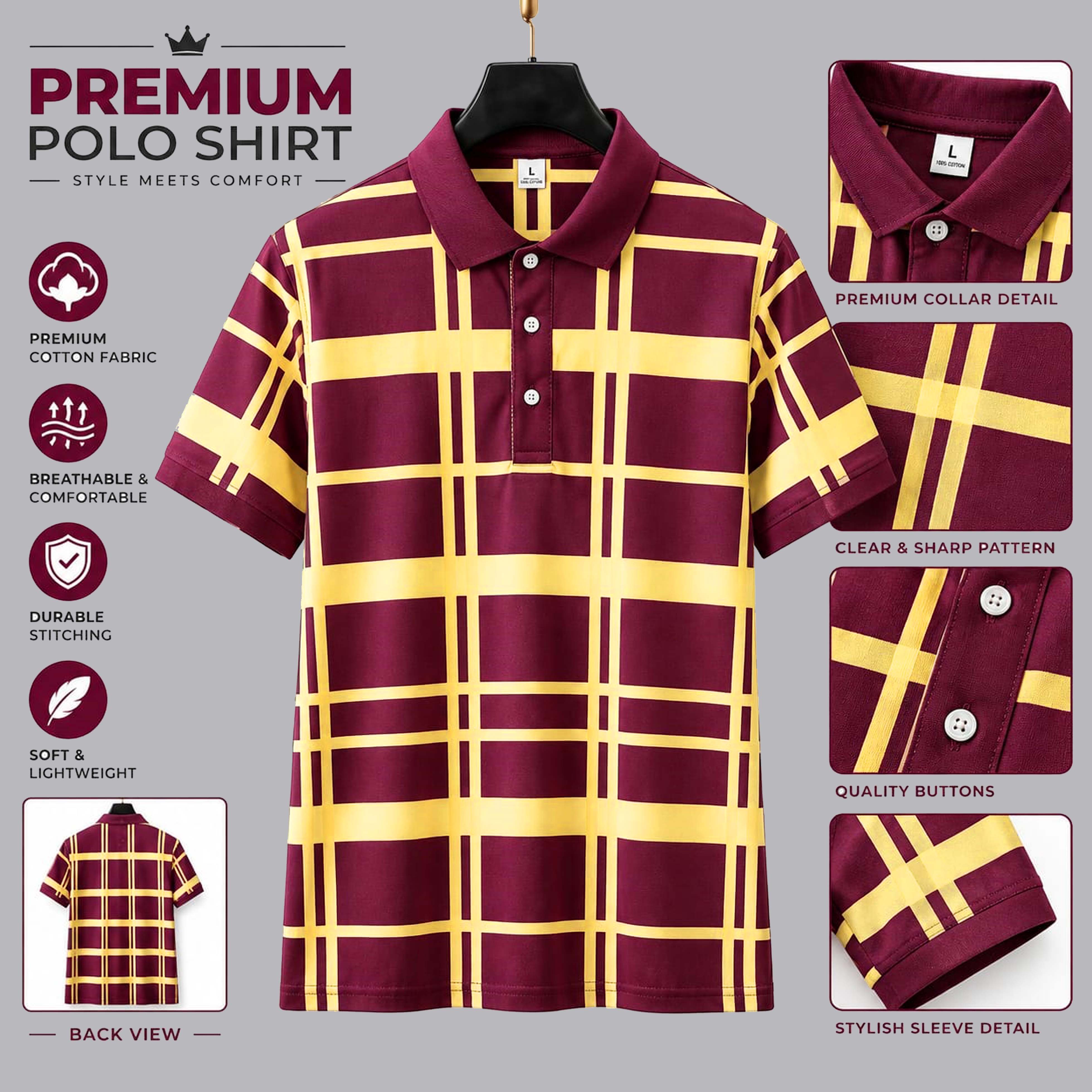 Premium Quality US Assn Smart Casual Polo PO-25