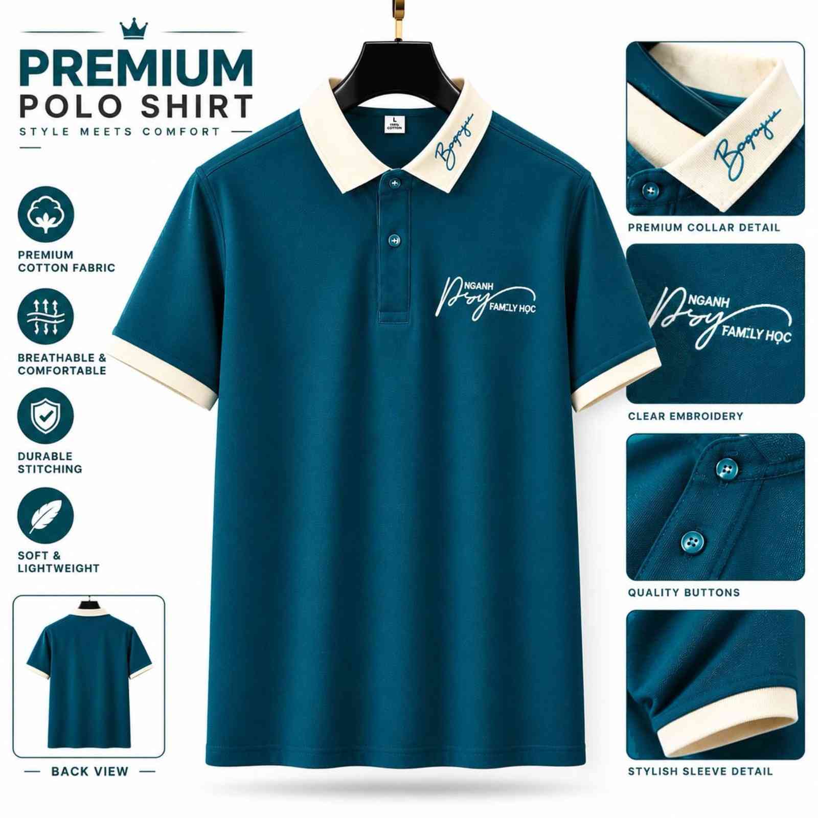 Premium Quality US Assn Smart Casual Polo PO-18P