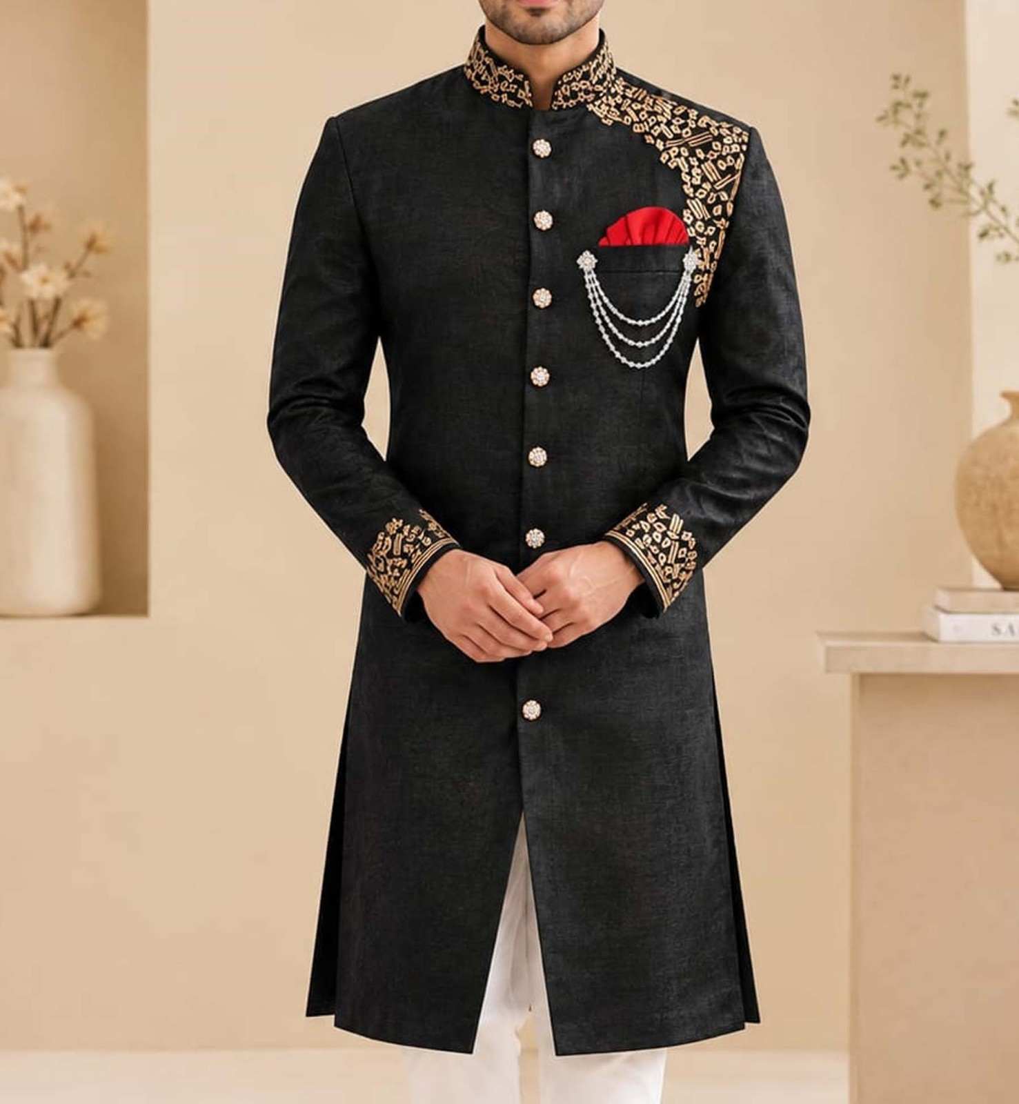 Sherwani Style Panjabi P-13B