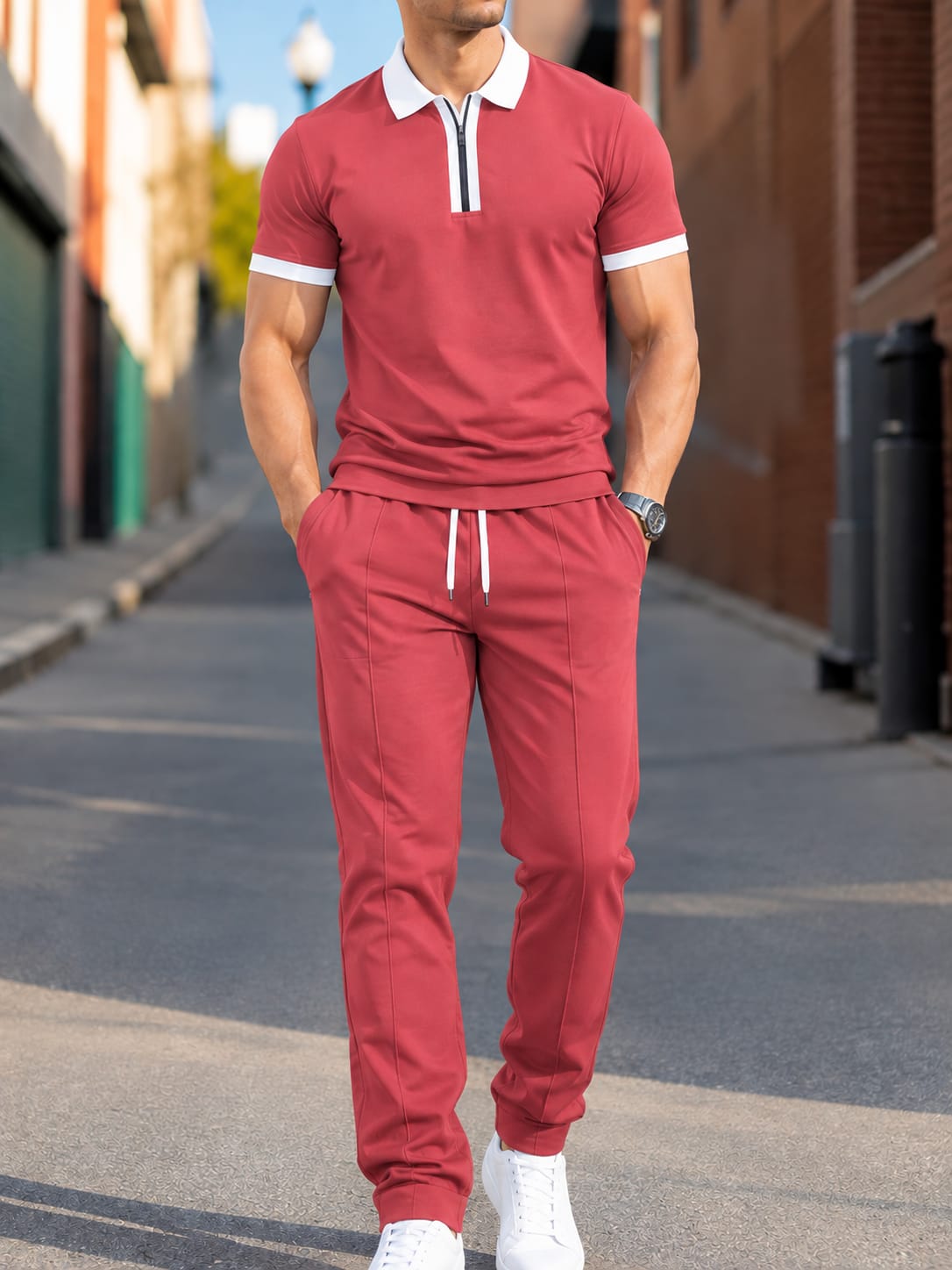 Men's Premium Short Sleeve & Trouser Set - PS-1M