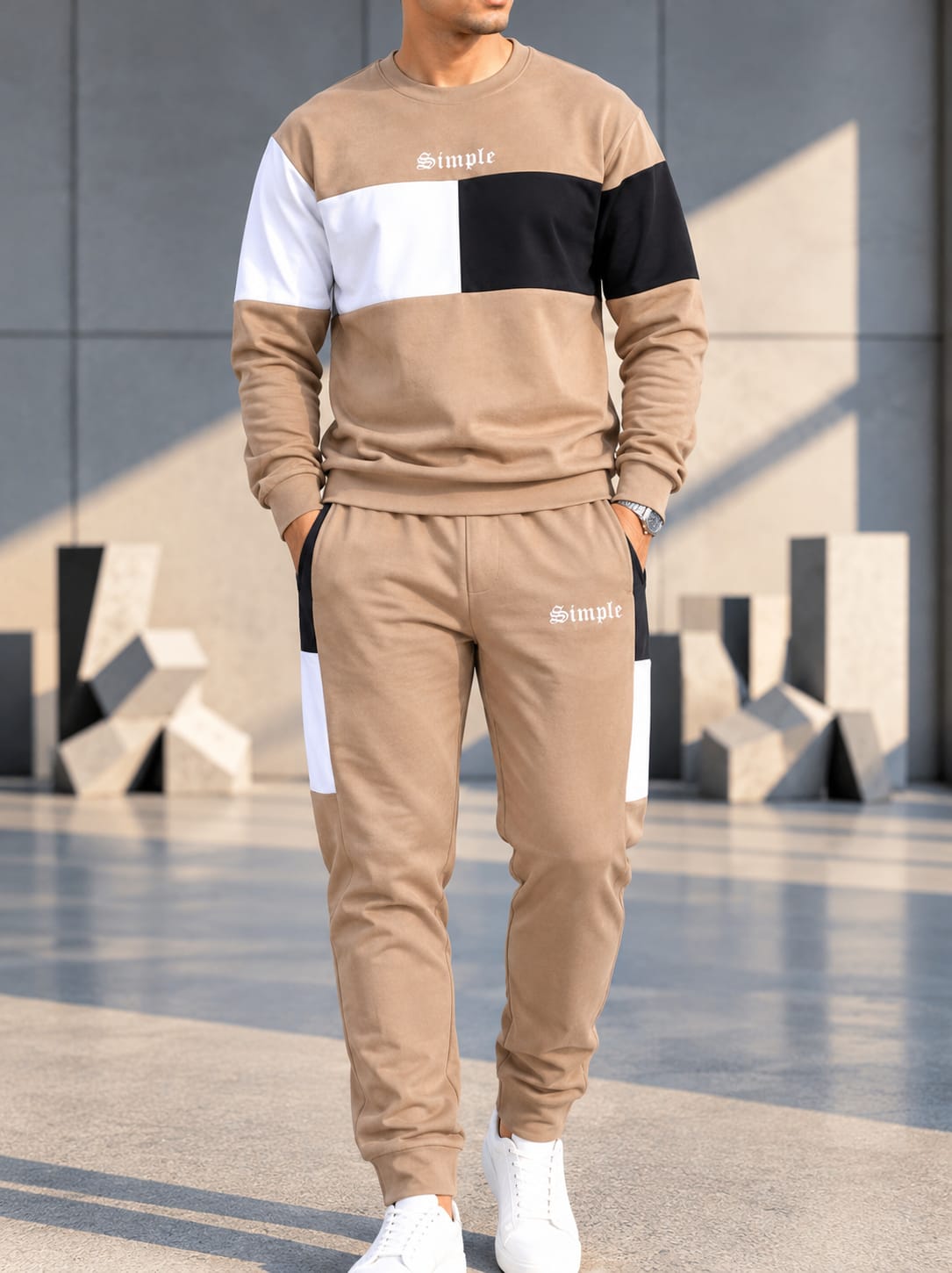 Men's Premium Sweatshirt & Sweatpants Set SS-2BS
